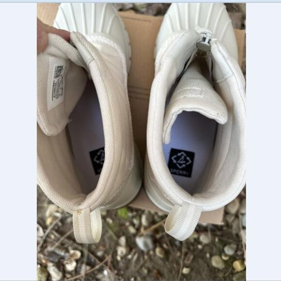 Sperry Duck Float Zip Up Womens Size 11 M Boots STS88157 Off White Waterproof - Picture 3 of 8